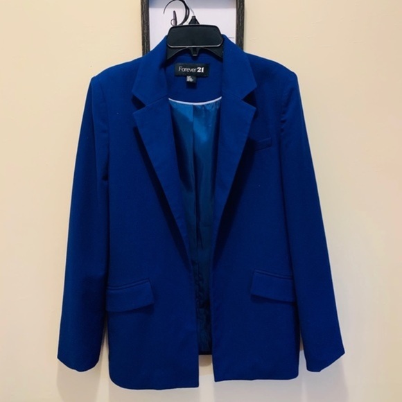 COPY - Forever21 Nice Blazer blue color for office - Picture 3 of 5